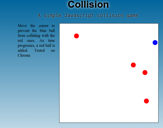 Collision game